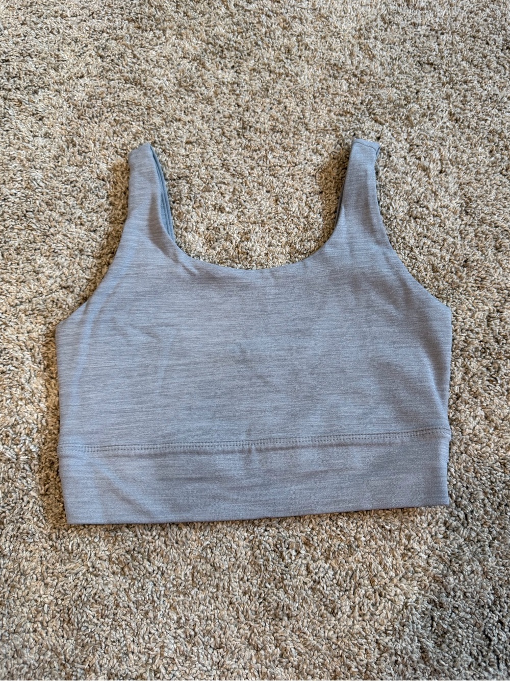 Nike Dri-FIT Yoga Sports Bra in Light Gray